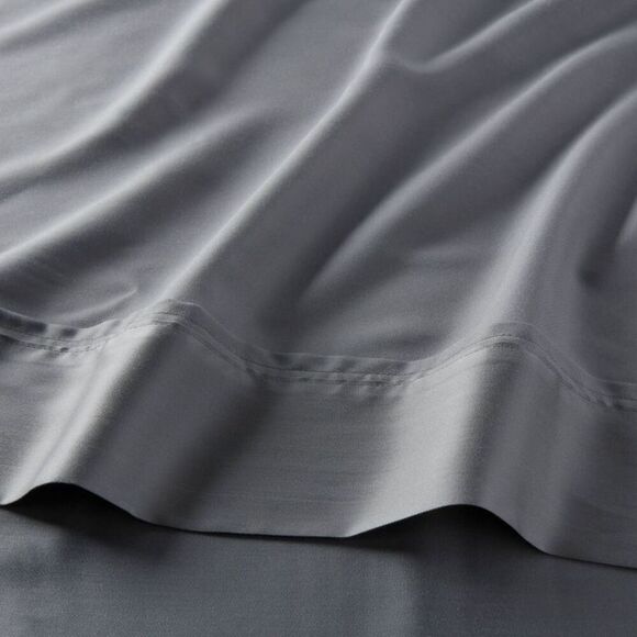 Threshold - Queen 320 Thread Count Cool TENCEL Lyocell Sheet S Gray - Picture 3 of 4